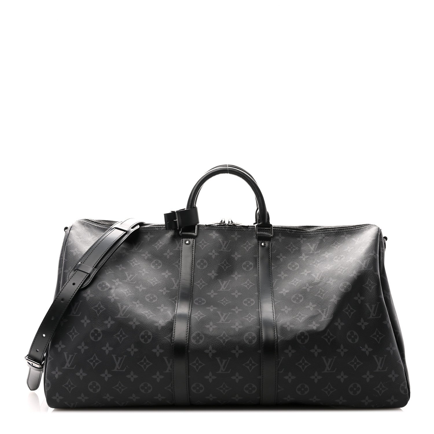 Louis Vuitton Monogram Eclipse Keepall Bandouliere 55 1 of 9