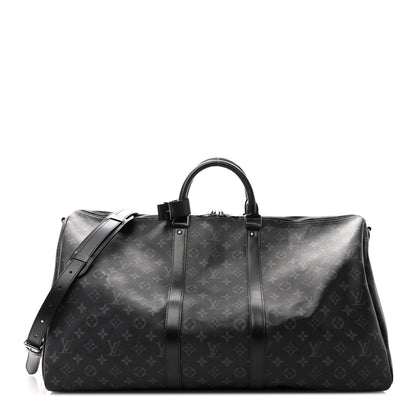 Louis Vuitton Monogram Eclipse Keepall Bandouliere 55 1 of 9