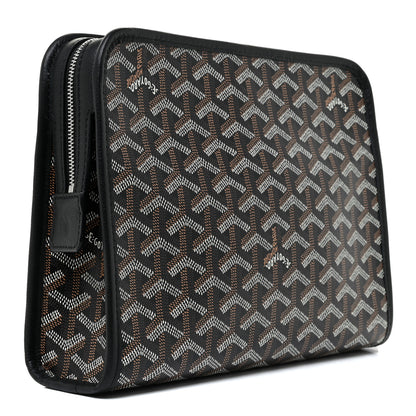 Goyard Goyardine Jouvence MM Toiletry Pouch Black 3 of 8
