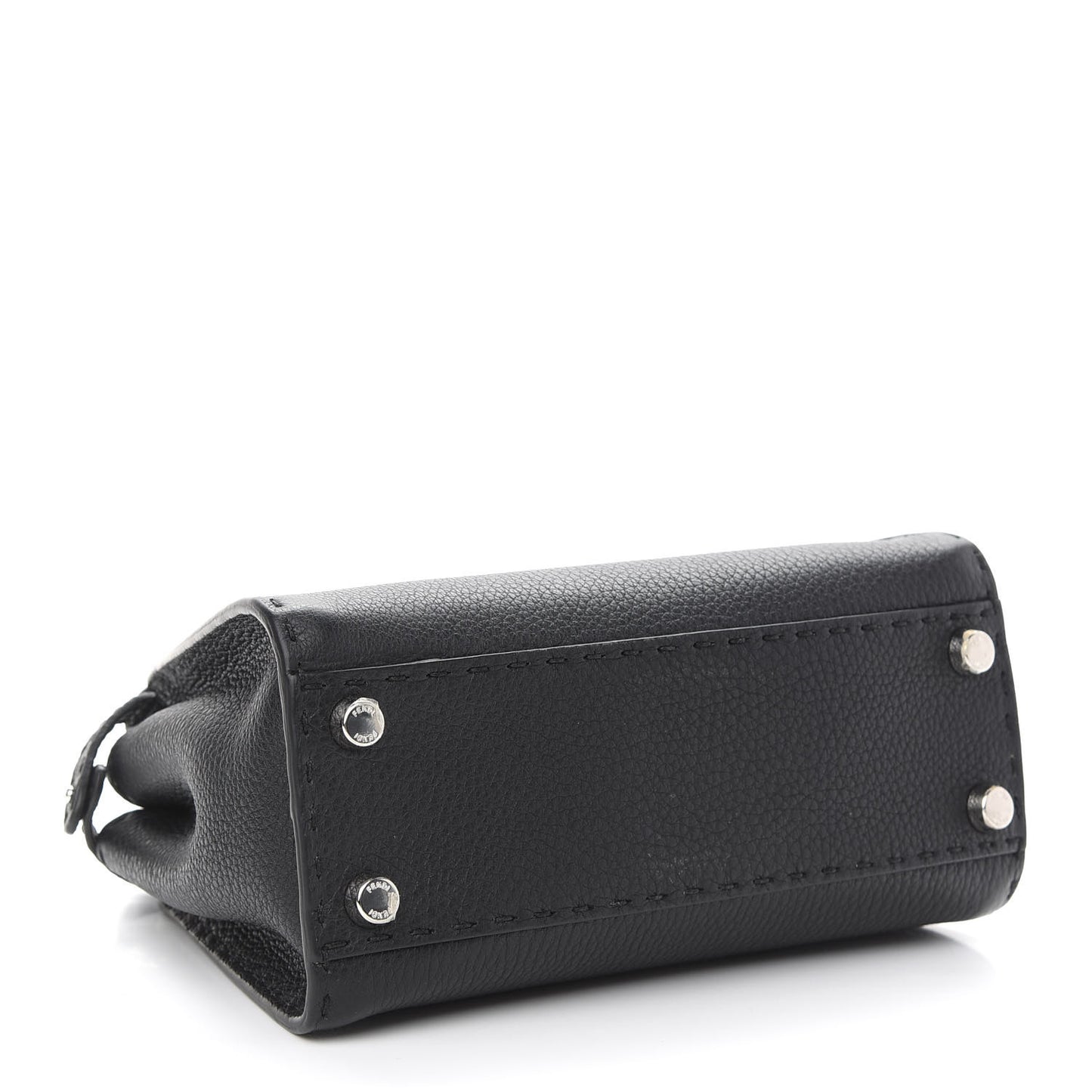 Cuoio Romano Selleria Bi-Color Mini Peekaboo Iconic Satchel Black Mou