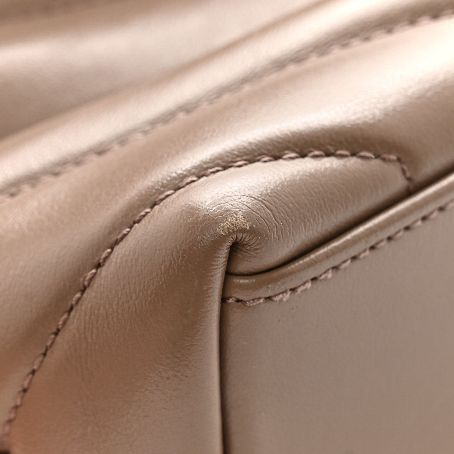 Saint Laurent Calfskin Y Quilted Monogram Small Loulou Chain Satchel Dark Beige 12 of 13