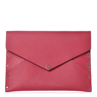 Louis Vuitton Cuir Rivets Enveloppe Fuchsia 1 of 9