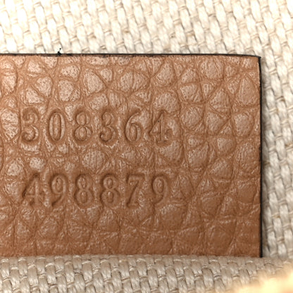 Gucci Pebbled Calfskin Small Soho Disco Bag Camelia 7 of 11