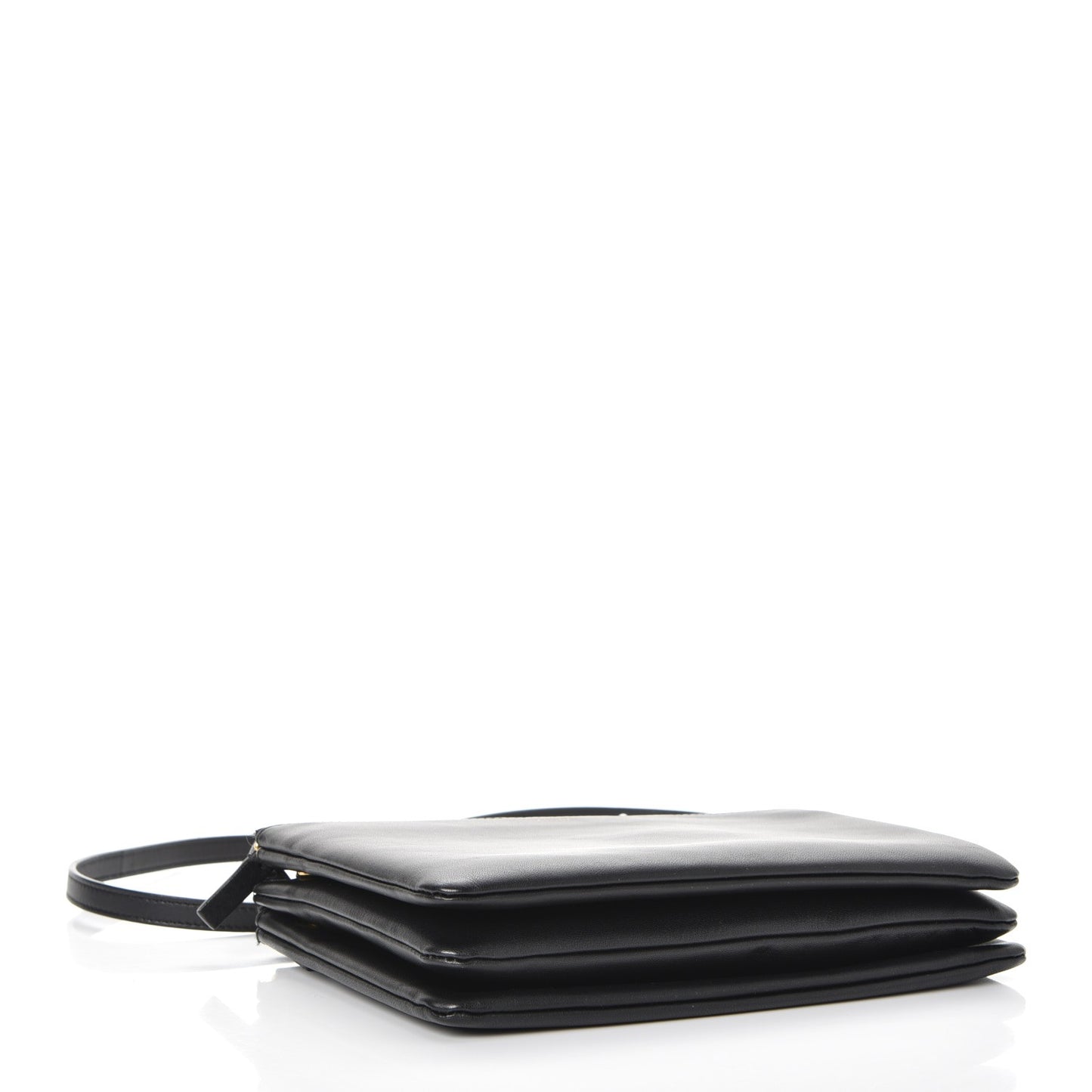 Lambskin Small Trio Crossbody Bag Black