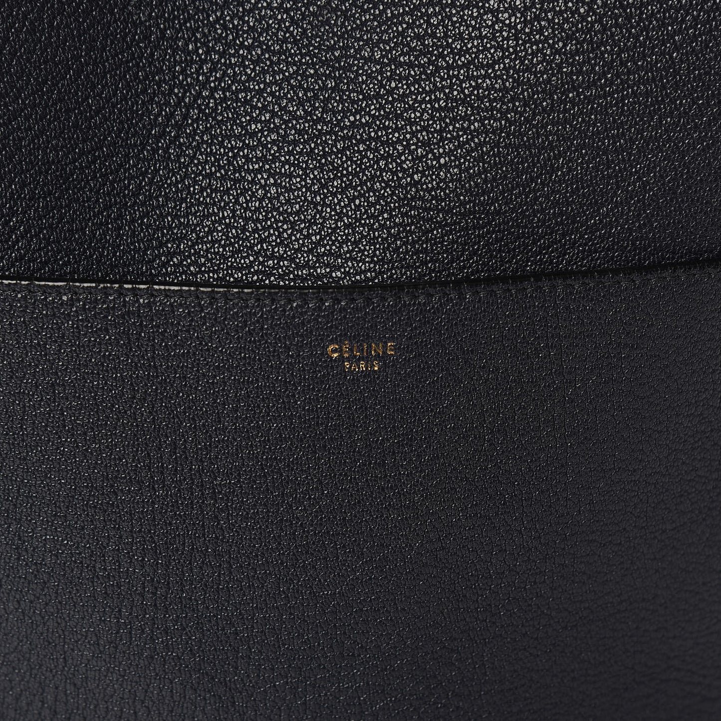Soft Grained Calfskin Sangle Bucket Bag Navy Blue