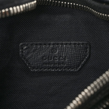 Gucci GG Supreme Monogram Textured Calfskin Retro Interlocking G Belt Bag Black 6 of 8