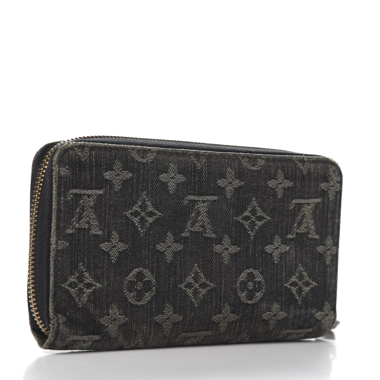Louis Vuitton Denim Zippy Wallet Black 3 of 12