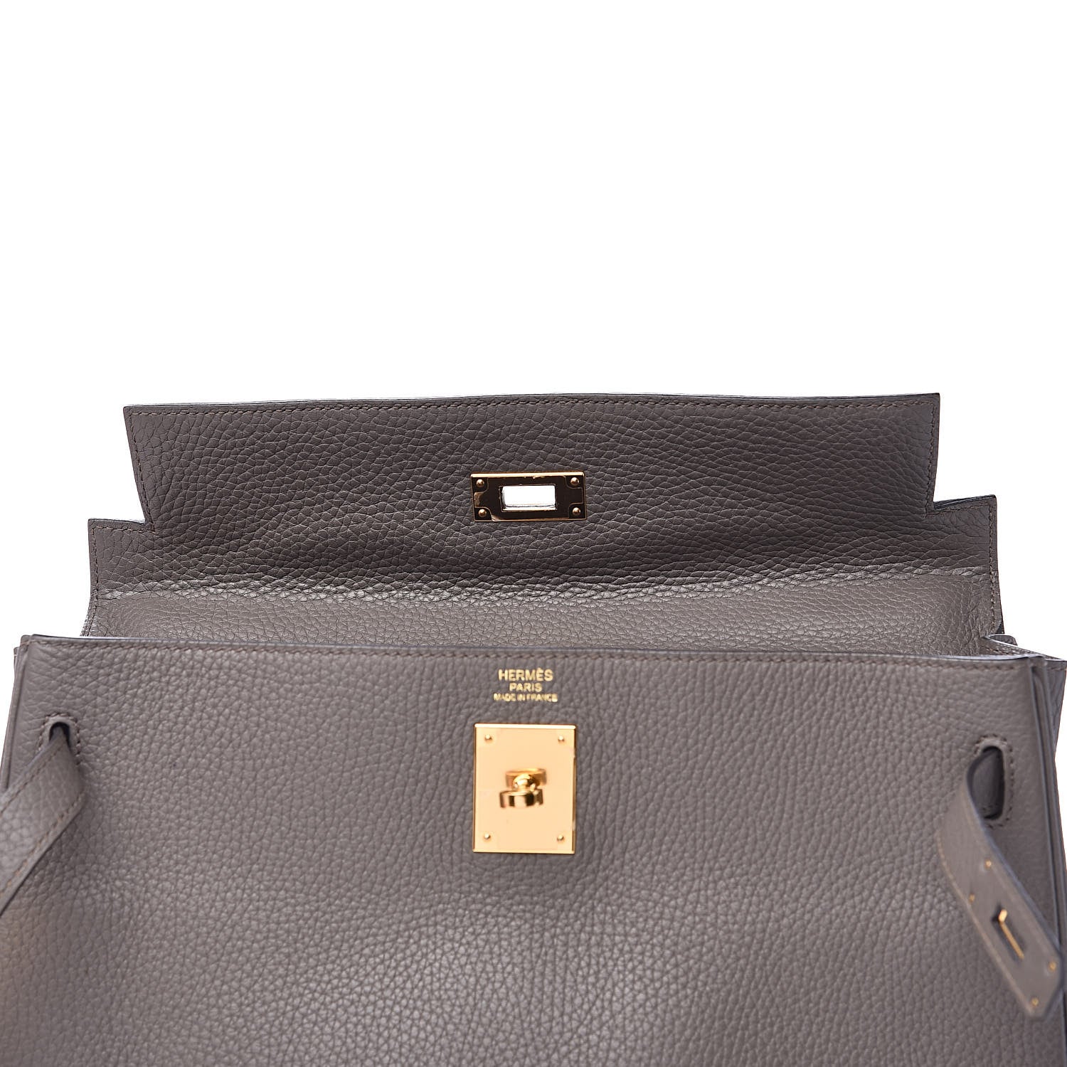 Hermes Togo Kelly Retourne 32 Etain 18 of 34