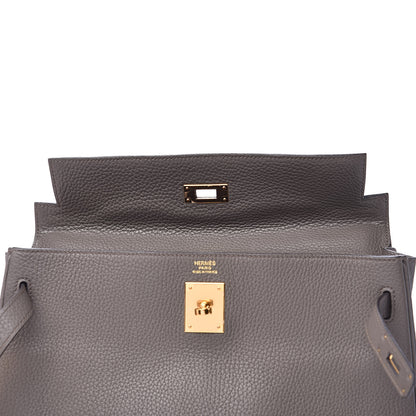 Hermes Togo Kelly Retourne 32 Etain 18 of 34