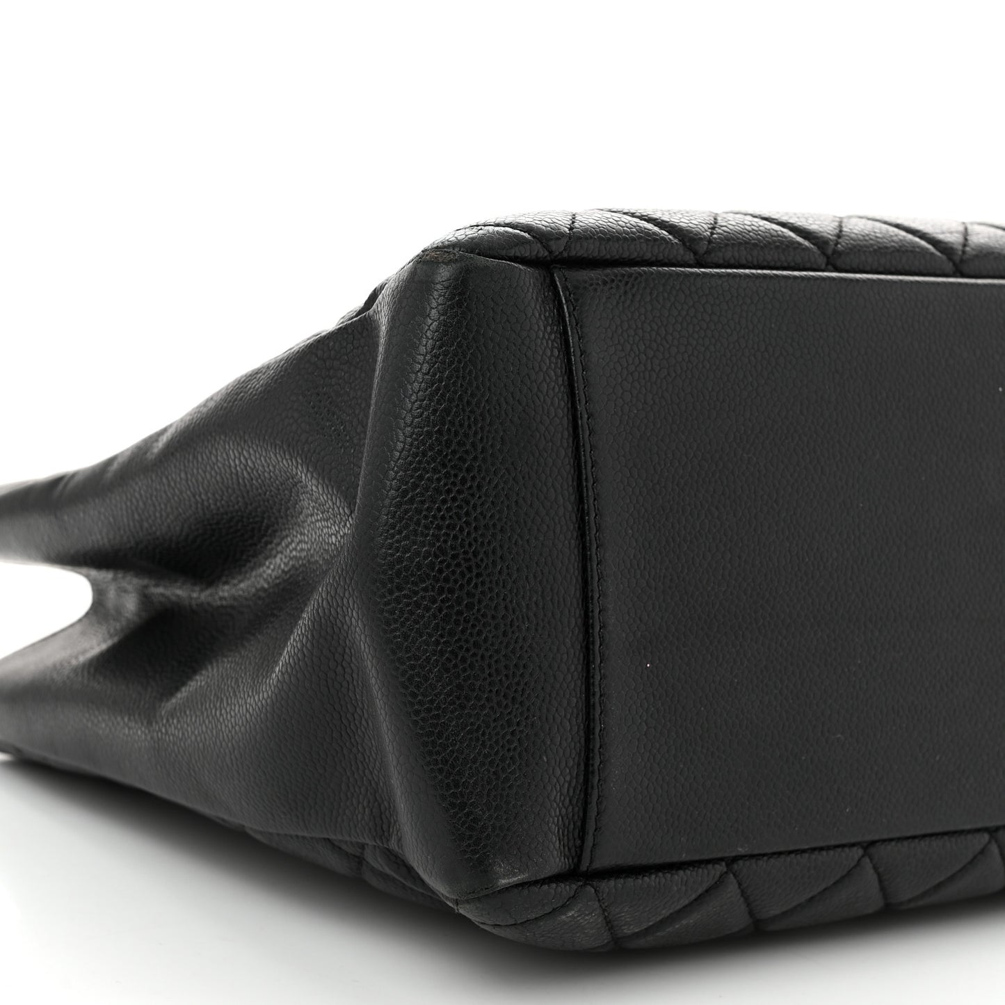 Caviar Quilted Grand Shopping Tote GST Black