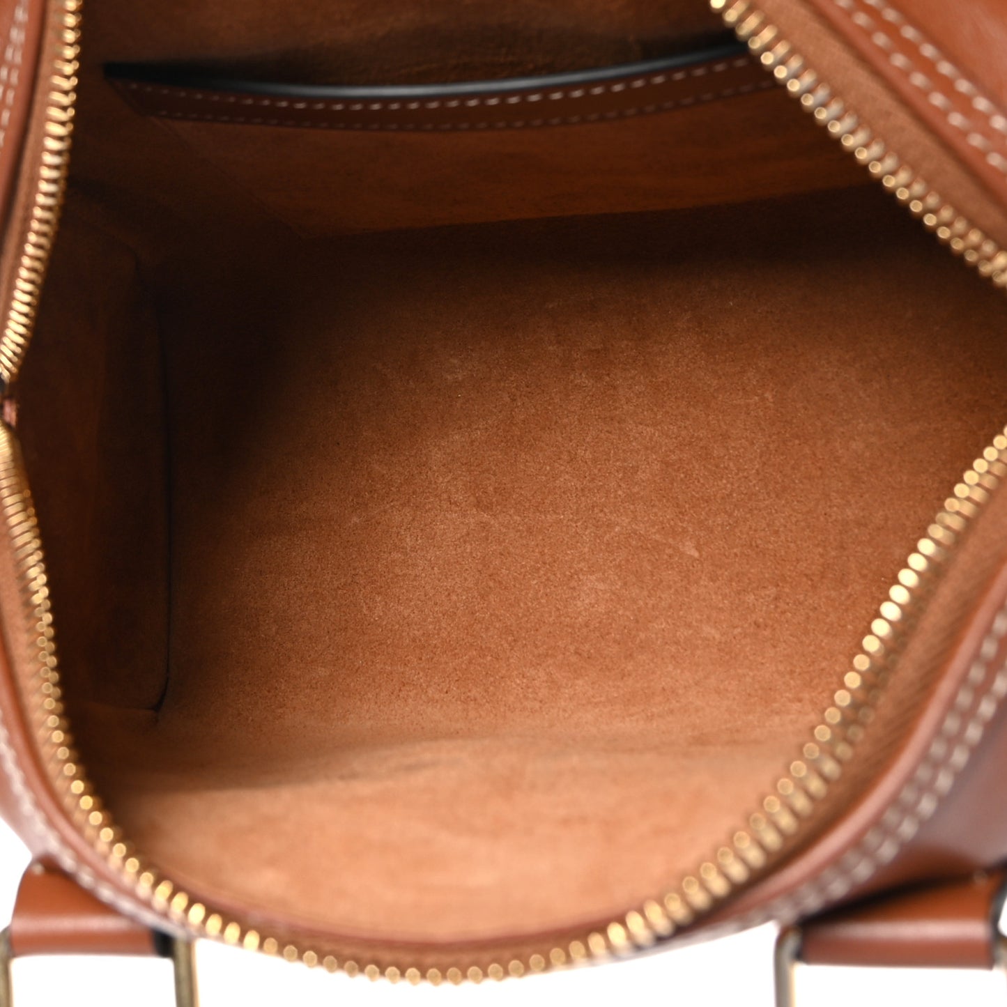 Smooth Calfskin Triomphe Small Boston Bag Tan