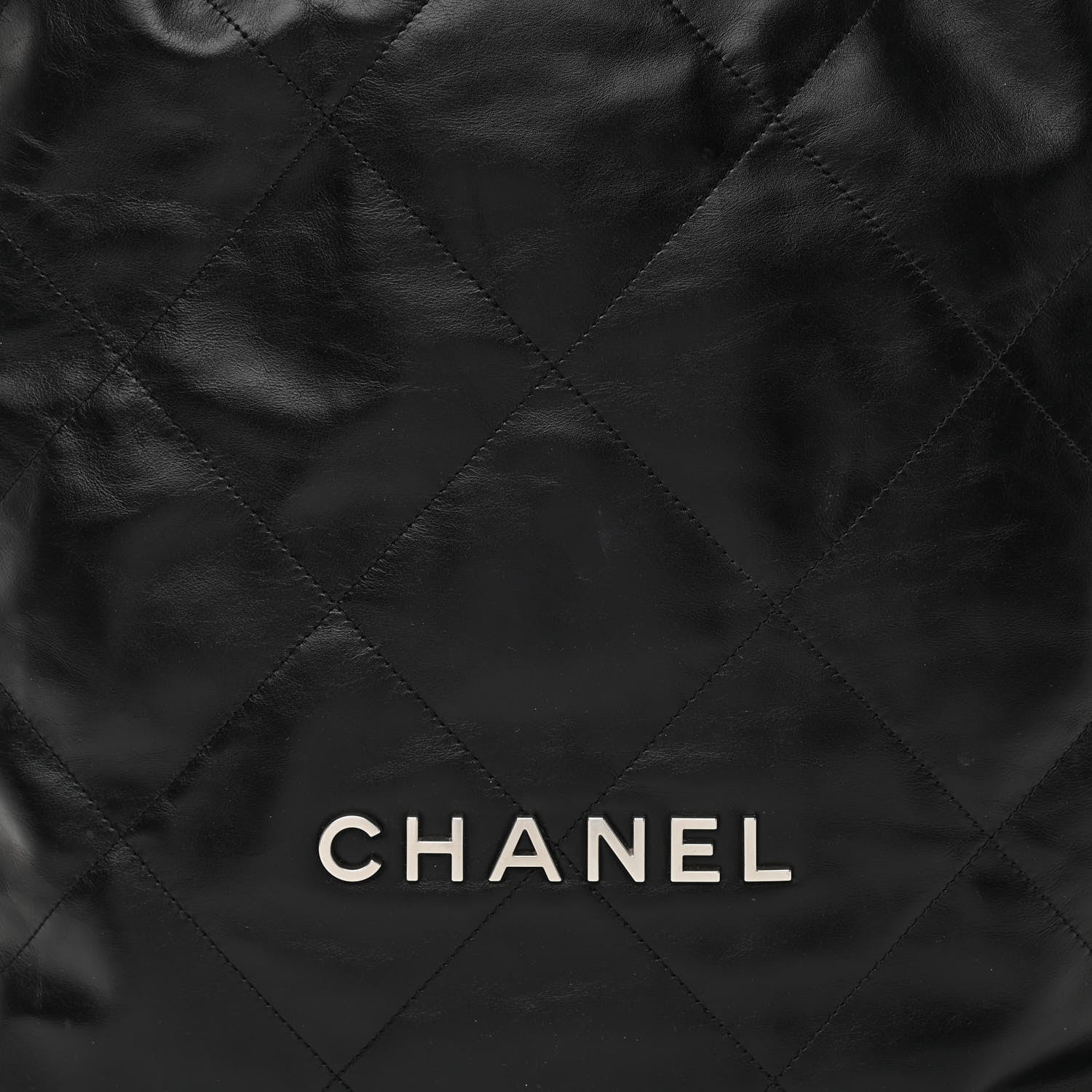 Chanel Shiny Calfskin Quilted Chanel 22 Backpack Black 8 of 10