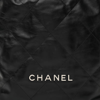 Chanel Shiny Calfskin Quilted Chanel 22 Backpack Black 8 of 10
