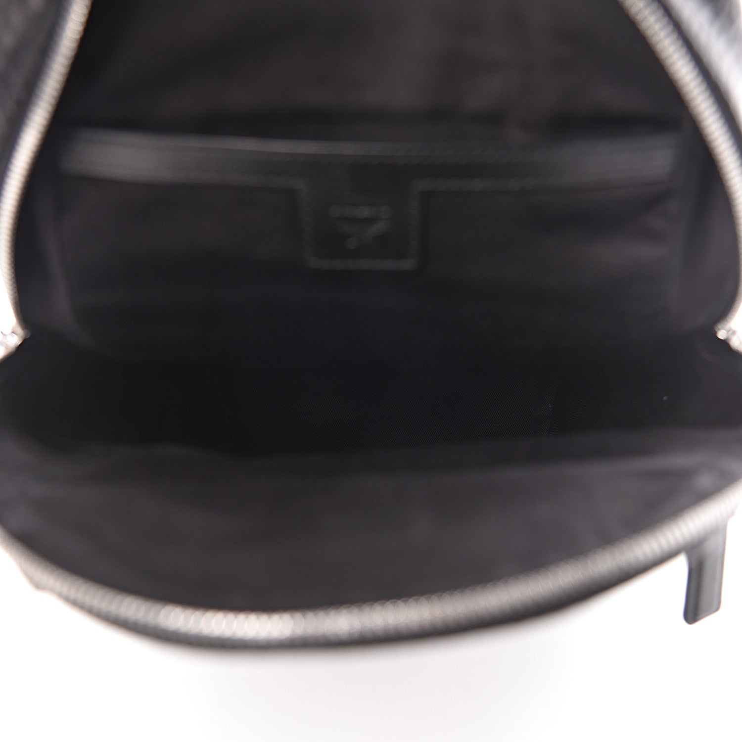 MCM Visetos Spot Medium Sling Bag Black Silver 5 of 10
