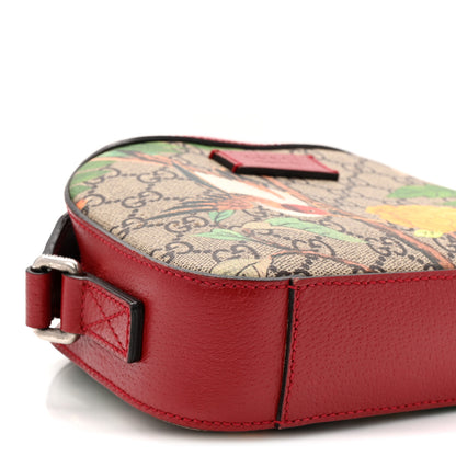 Gucci GG Supreme Monogram Tian Web Small Camera Bag Beige Multicolor Red 9 of 11