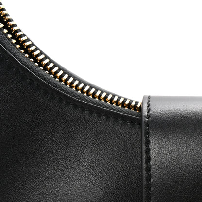 Celine Smooth Calfskin Medium Strap Ava Triomphe Shoulder Bag Black 8 of 10