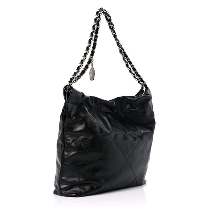 Chanel Shiny Calfskin Quilted Small Chanel 22 Black 4 of 11