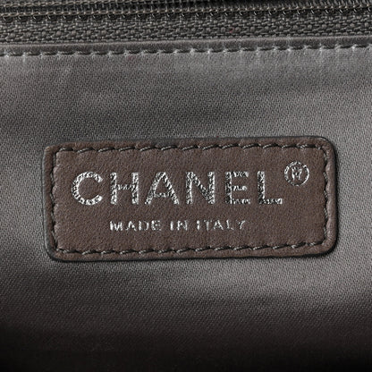 Chanel Lambskin Quilted Large East West Tote Black 6 of 10