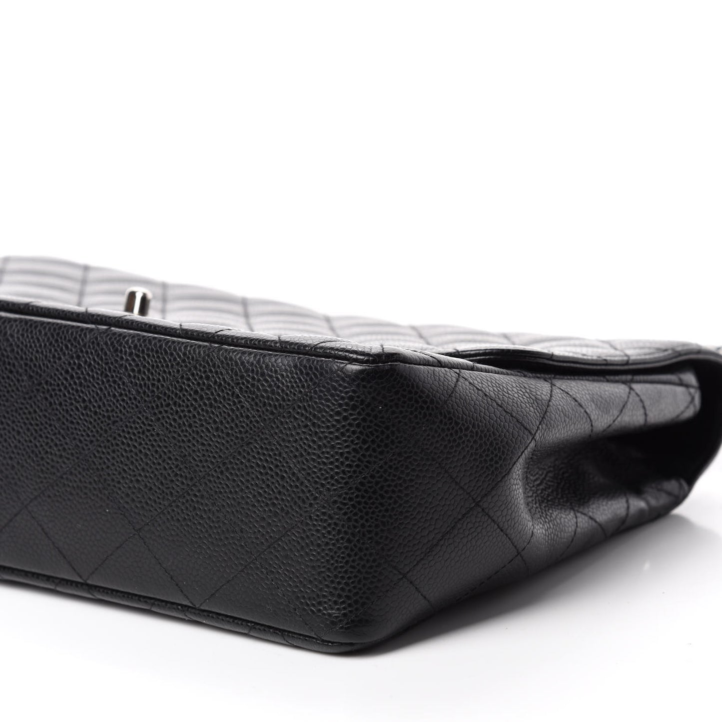 Caviar Quilted Jumbo Single Flap Black