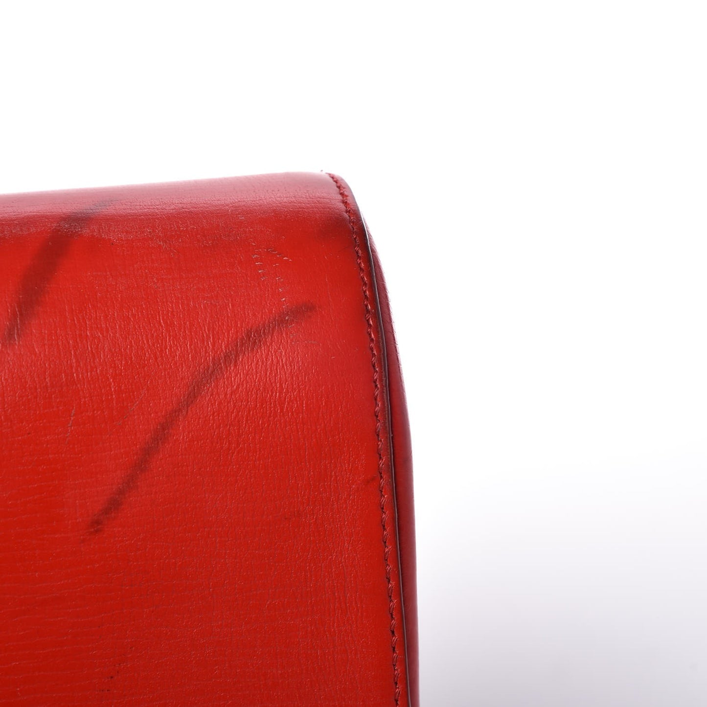 Textured Calfskin Mini Pandora Box Crossbody Bag Red