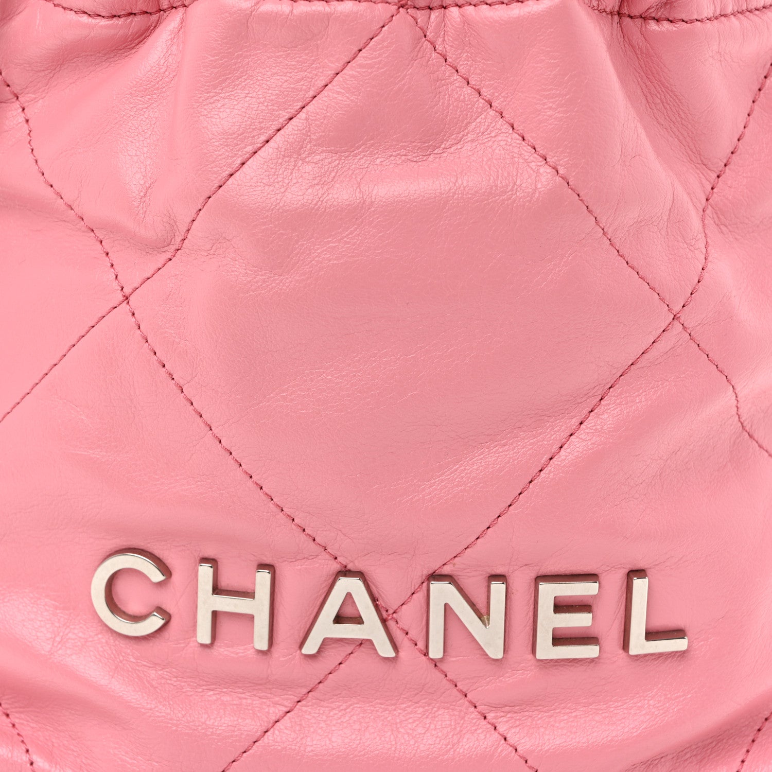 Chanel Shiny Calfskin Quilted Mini Chanel 22 Pink 8 of 11