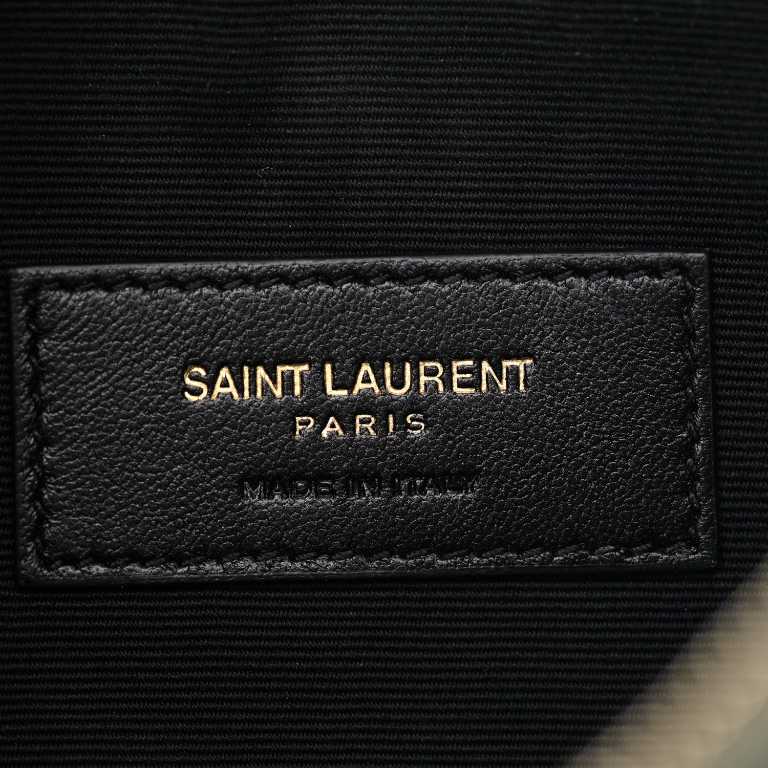 Saint Laurent Grain De Poudre Chevron Monogram Large Bill Pouch Light Sage 5 of 6