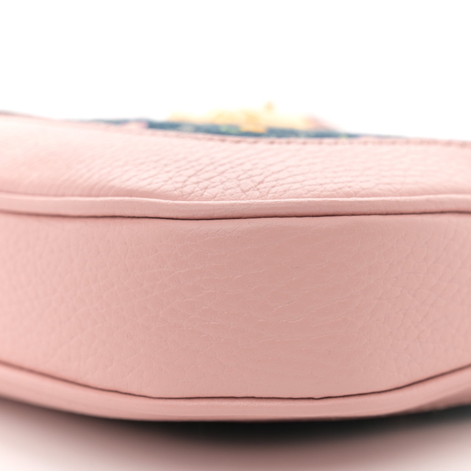 Gucci New Denim GG Monogram Calfskin Love Parade Small Jackie 1961 Hobo Light Pink 11 of 11