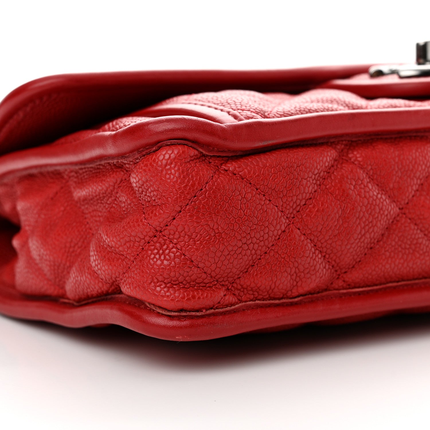 Chanel Caviar Quilted Large French Riviera Flap Red 9 of 12