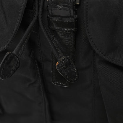 Prada Nylon Vela Medium Backpack Black 11 of 11