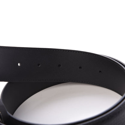 Gucci Dollar Calfskin Interlocking G Belt 80 32 Black 6 of 6