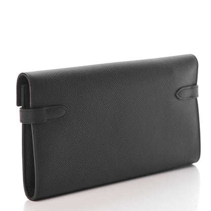 Hermes Epsom Kelly Longue Wallet Black 3 of 8