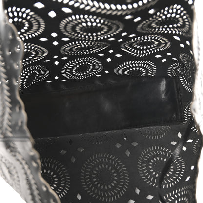 Prada City Calf Laser Cut Tote Black 5 of 8