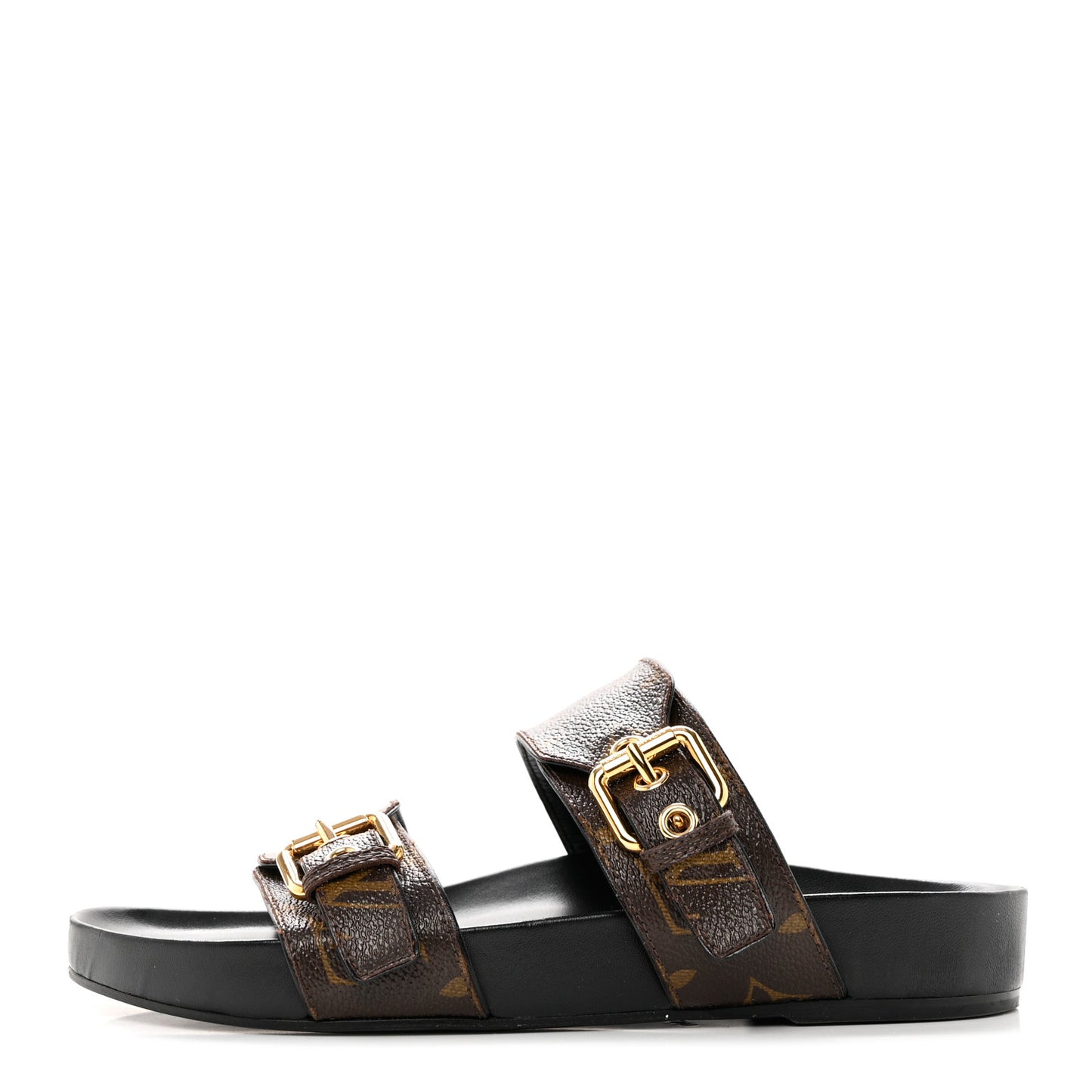Monogram Bom Dia Mule Sandals 37 Black