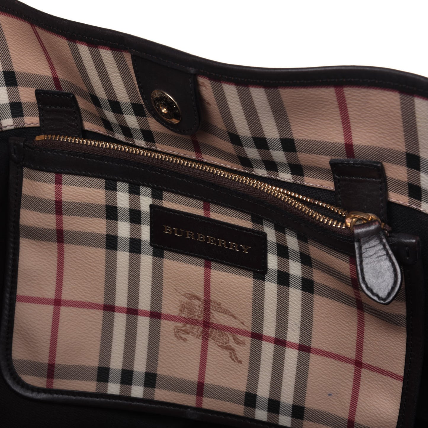 Haymarket Check Large Canterbury Tote Chocolate
