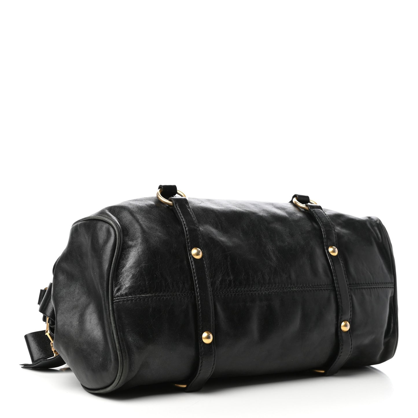 Vitello Lux Bow Bag Black