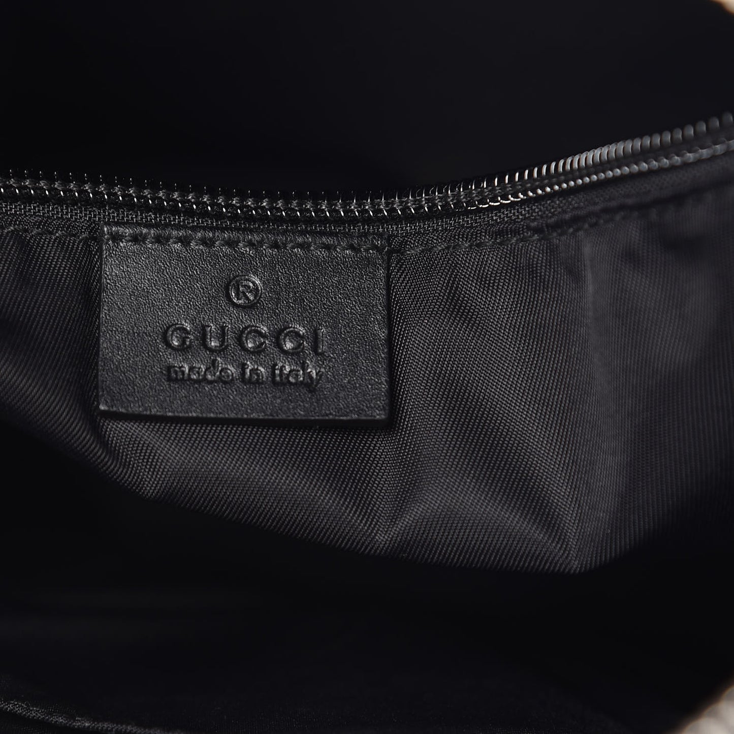 GG Supreme Monogram Web Messenger Bag Black
