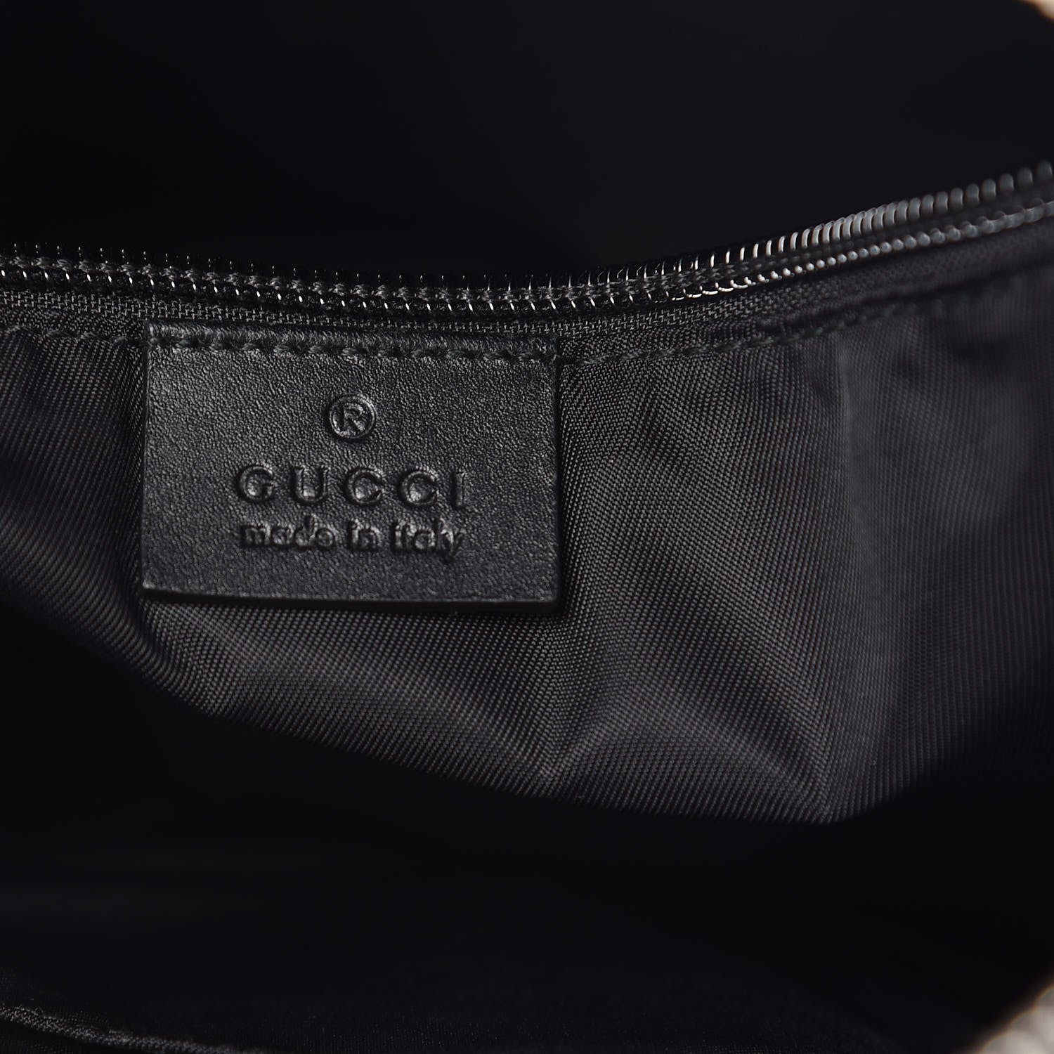 Gucci GG Supreme Monogram Web Messenger Bag Black 7 of 12