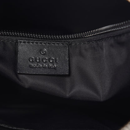 Gucci GG Supreme Monogram Web Messenger Bag Black 7 of 12