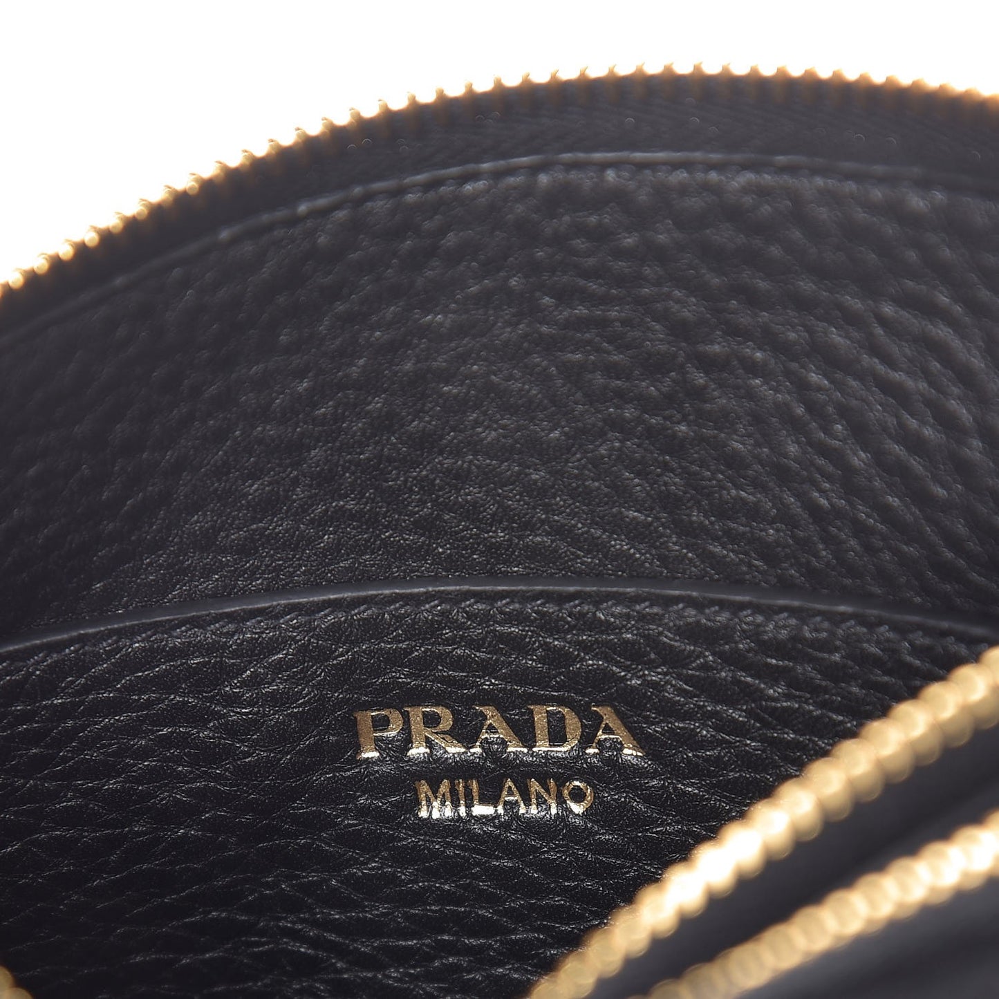 Vitello Daino Double Zip Crossbody Bag Black