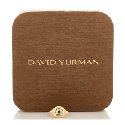 David Yurman 18K Yellow Gold Diamond Initial C Pinky Ring 44 3 5 of 5