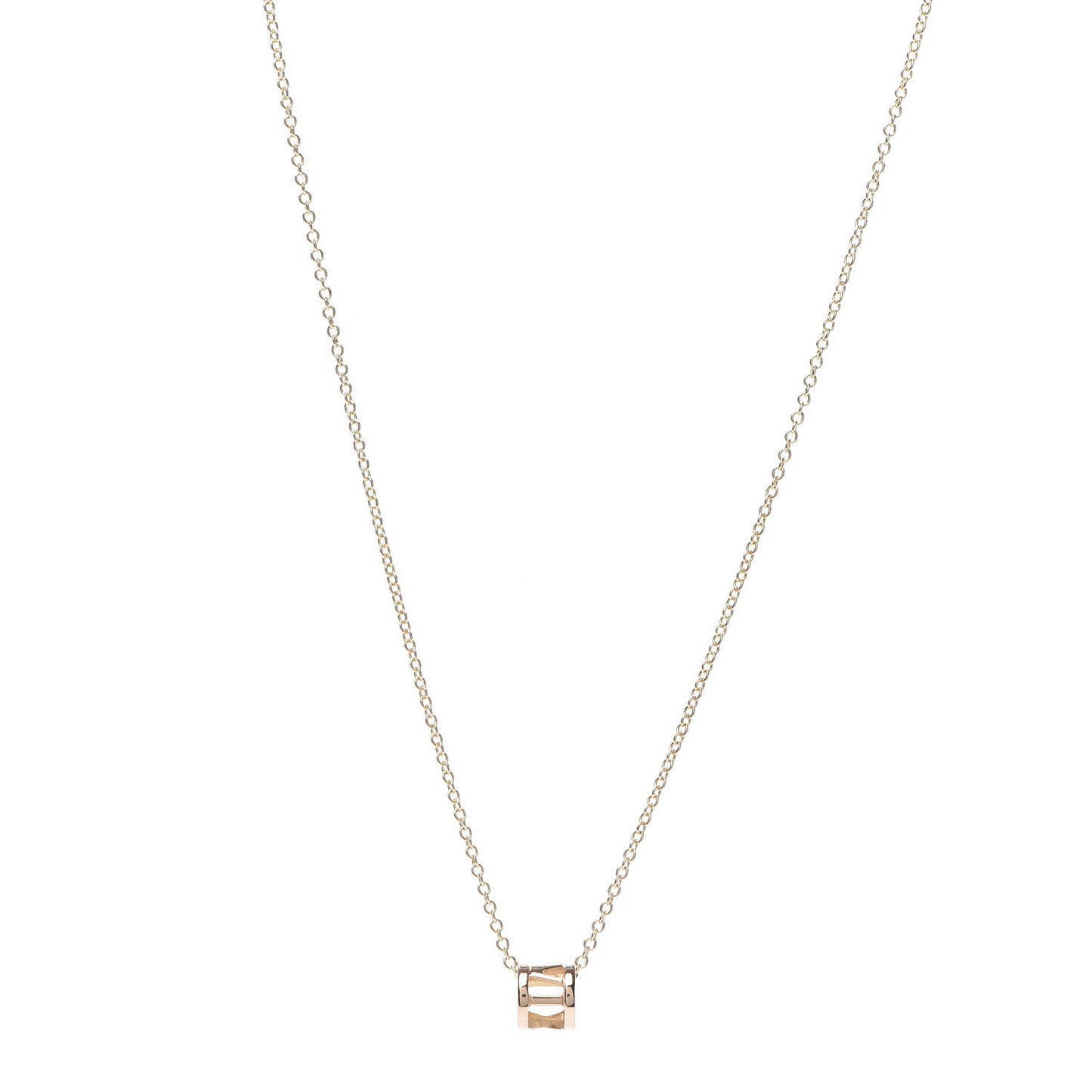 18K Rose Gold Atlas Open Pendant Necklace