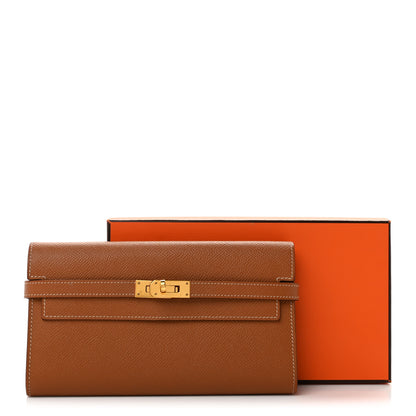 Hermes Epsom Kelly Longue Wallet Gold 9 of 9