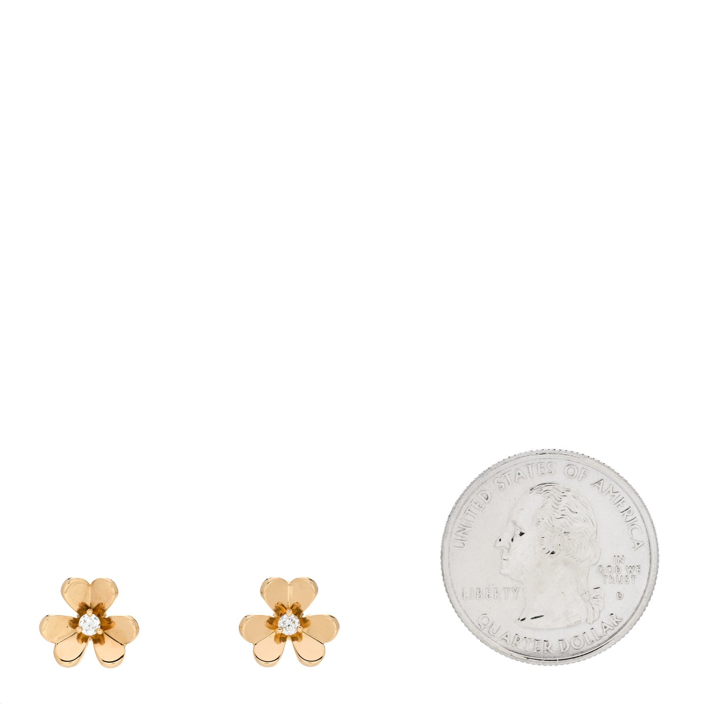 18K Yellow Gold Diamond Mini Frivole Earrings