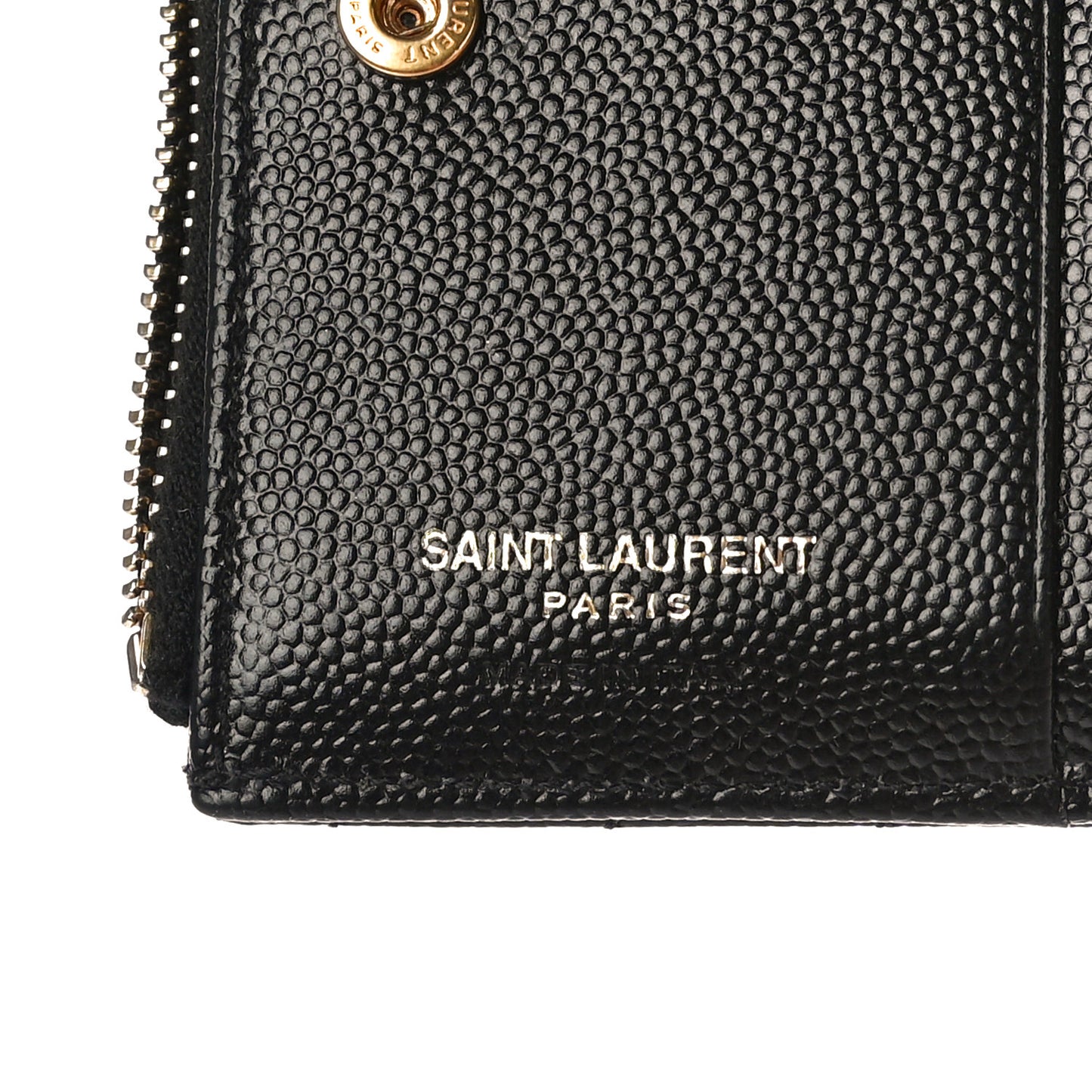 Grain De Poudre Matelasse Chevron Monogram Zipped Card Case Black