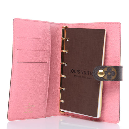 Louis Vuitton Monogram Illustre Small Ring Agenda Rose 5 of 7