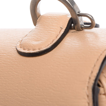 Gucci Shangai Calfskin Small Classic Bamboo Top Handle Bag Pink Apricot 8 of 13