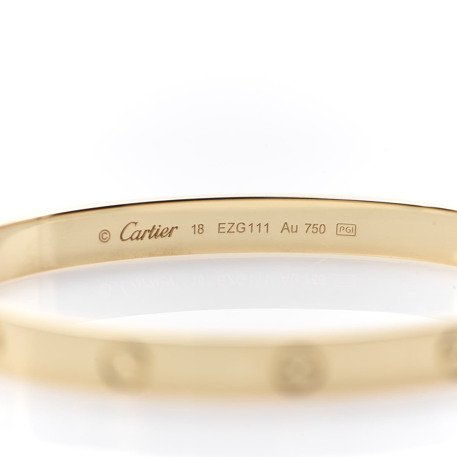 Cartier 18K Yellow Gold LOVE Bracelet 18 5 of 7