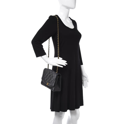 Chanel Lambskin Quilted Medium Single Flap Black 2 of 11