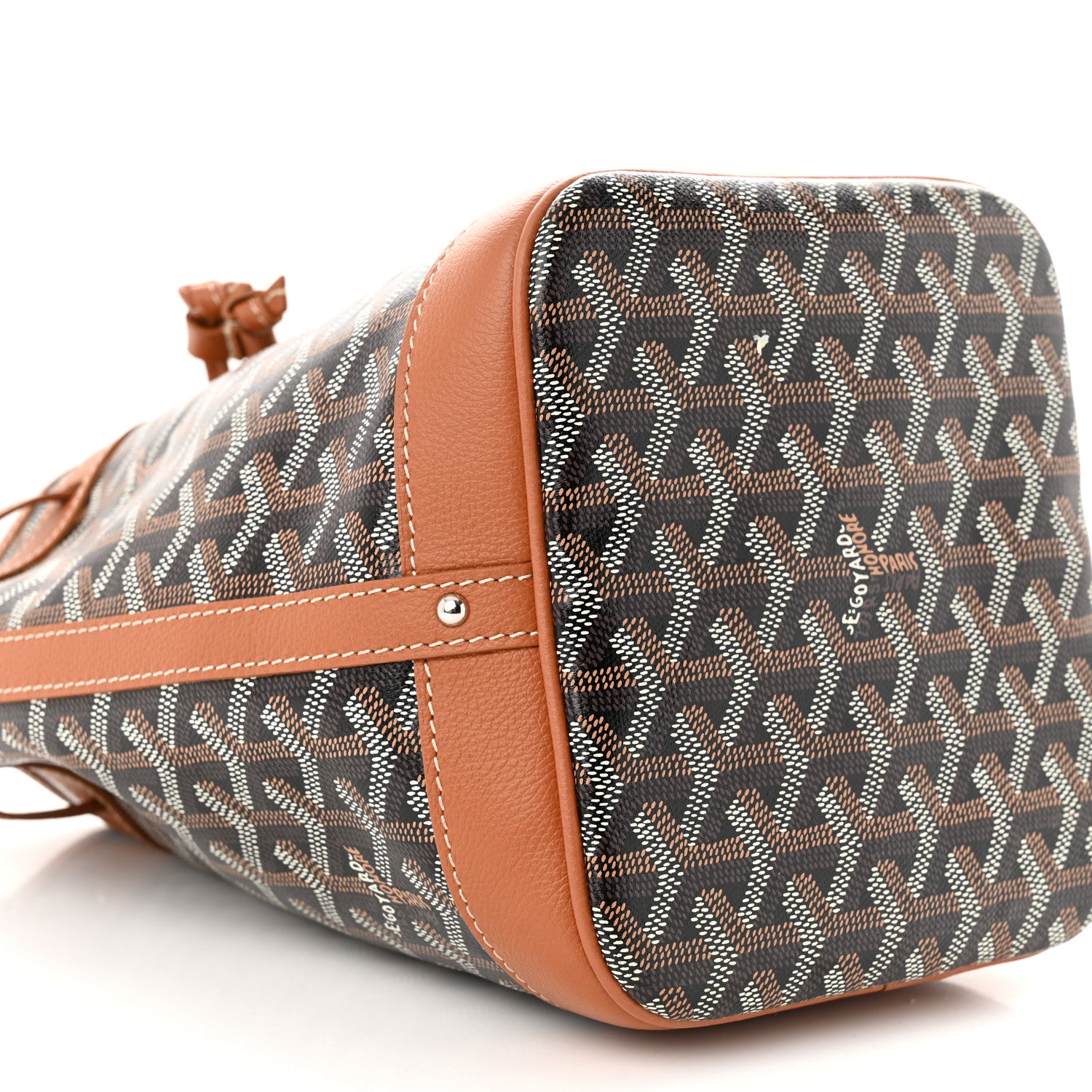 Goyard Goyardine Petit Flot Bucket Bag PM Black Gold 8 of 9
