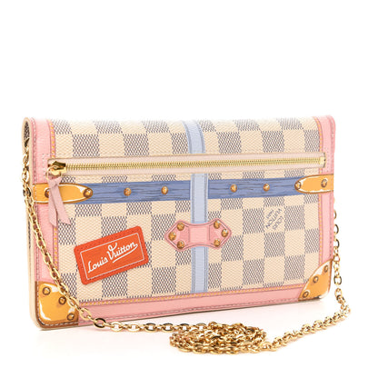 Louis Vuitton Damier Azur Summer Trunks Pochette Weekend 3 of 7